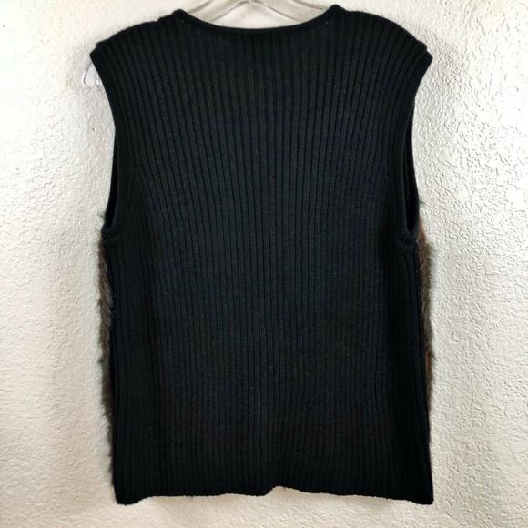 Faux Fur Vest KIKIT MAURICE SASSON Women’s Medium - Picture 5 of 8